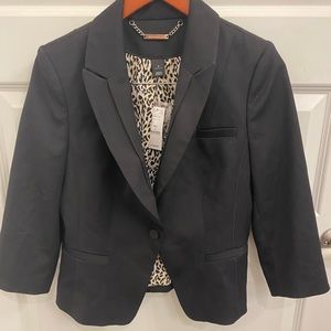 White House Black Market Spencer Tuxedo Quarter Length Jacket